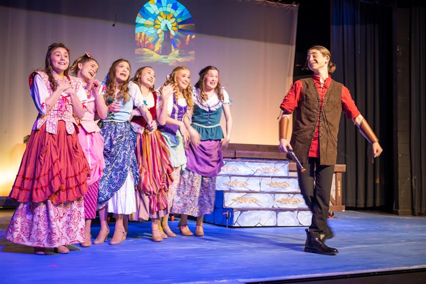 Students perform Beauty and the Beast at Brentwood Middle